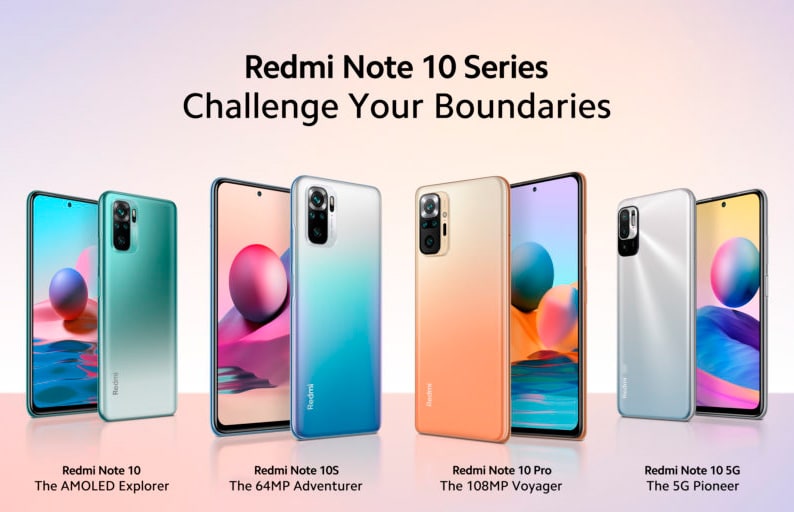 Xiaomi представила смартфоны Redmi Note 10 Pro, Redmi Note 10, Redmi Note 10S и Redmi Note 10 5G для глобального рынка