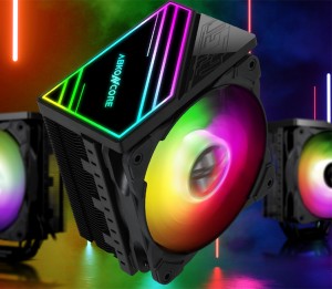 Башенный кулер Abkoncore CT408B получил RGB-подсветку