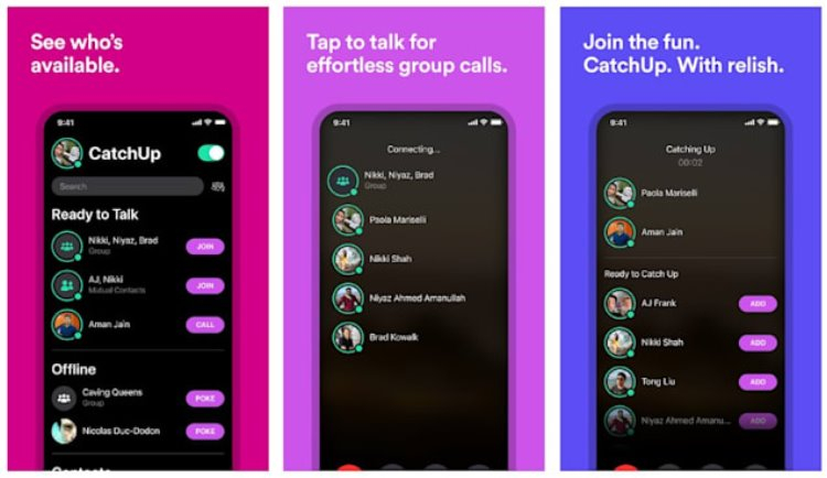 Facebook запустила CatchUp — приложение для организации групповых аудиочатов