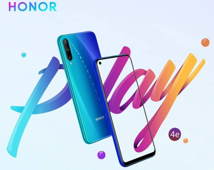 Близок анонс смартфона Honor Play 4e с «дырявым» экраном и тройной камерой