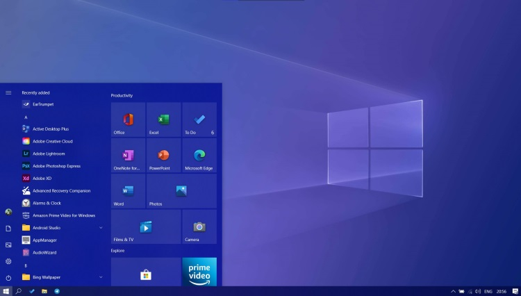 Новое меню «Пуск» в Windows 10 (2004) уже доступно, но есть нюансы