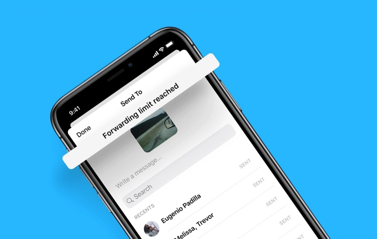 В Facebook Messenger появилось ограничение на пересылку сообщений