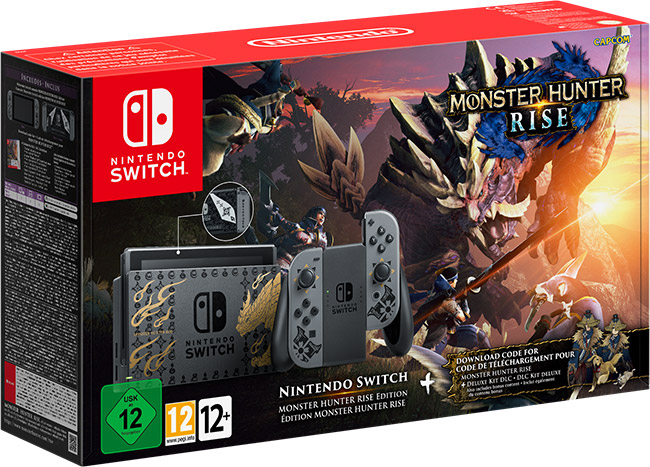 Специальные версии Nintendo Switch и контроллера Switch Pro выйдут 26 марта вместе с Monster Hunter Rise