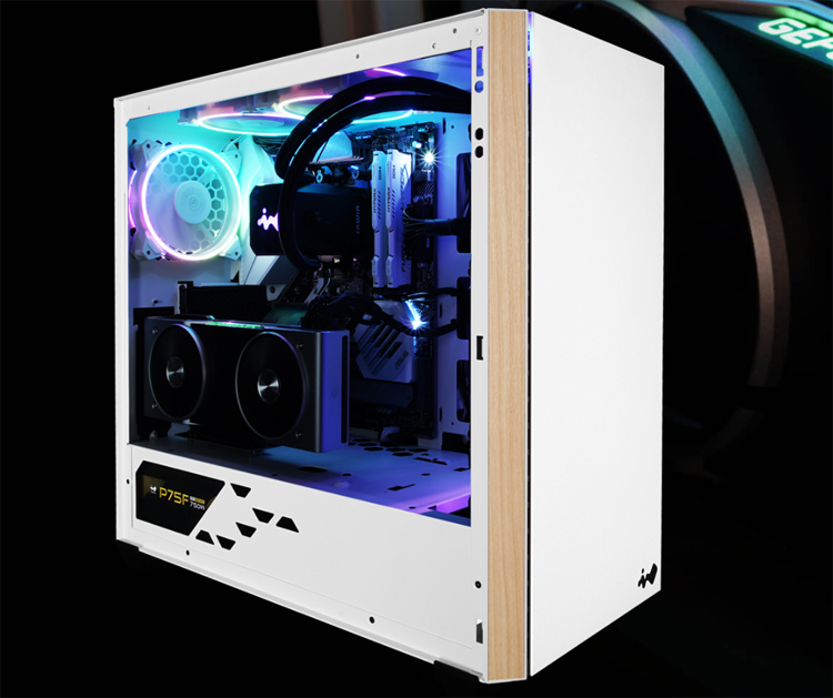 ПК-корпус InWin 216 получил белое исполнение и отделку под дерево