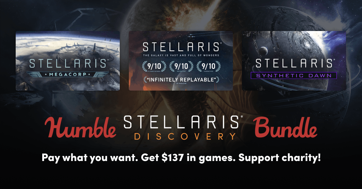 Магазин Humble Bundle устроил распродажу Stellaris и дополнений к ней