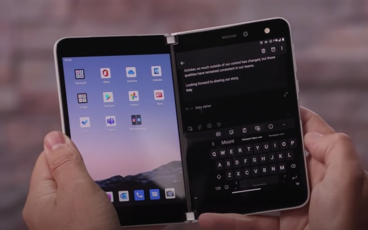 Microsoft выпустит новый Android-смартфон с двумя экранами во второй половине года