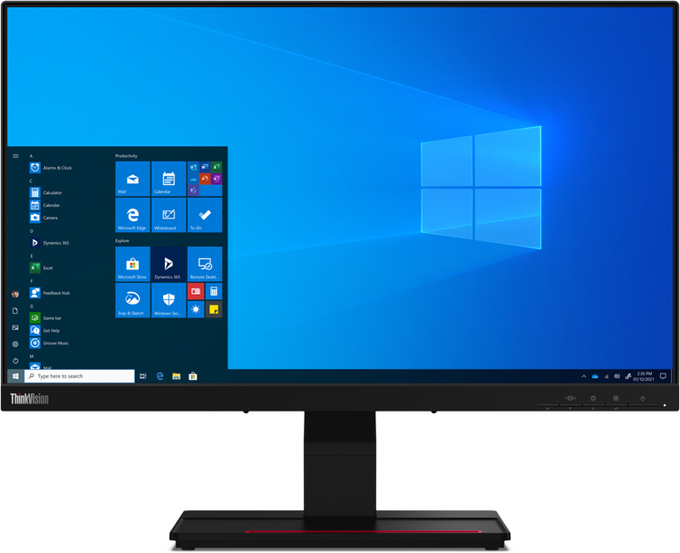 Монитор Lenovo ThinkVision T24t можно использовать в планшетном режиме