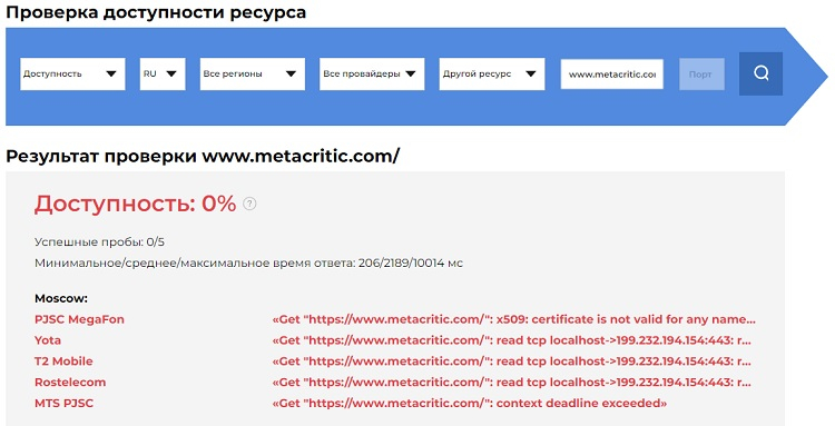 Роскомнадзор заблокировал сайт агрегатора оценок Metacritic из-за игры про выращивание марихуаны