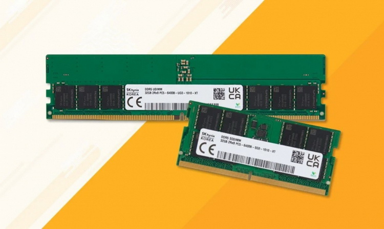 SK hynix представила первые в мире модули памяти DDR5, которые без разгона работают на 6400 МГц