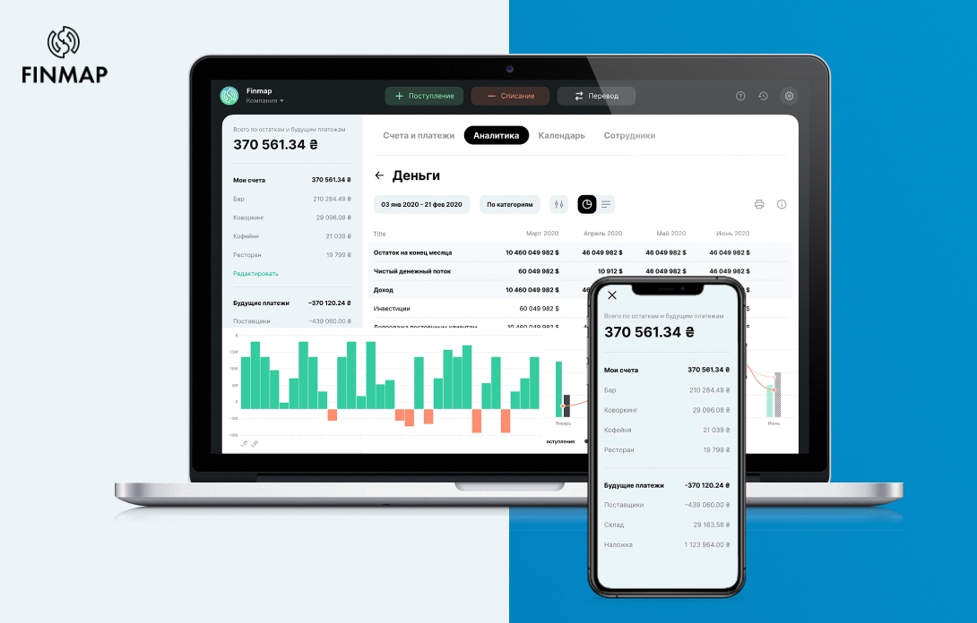 Finmap: сервис ведения финансового учёта, созданный сооснователем Monobank