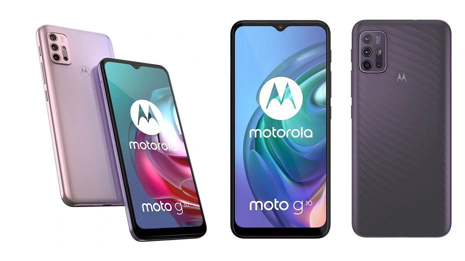 Motorola представила самые дешевые смартфоны G-серии - Moto G10 и G30