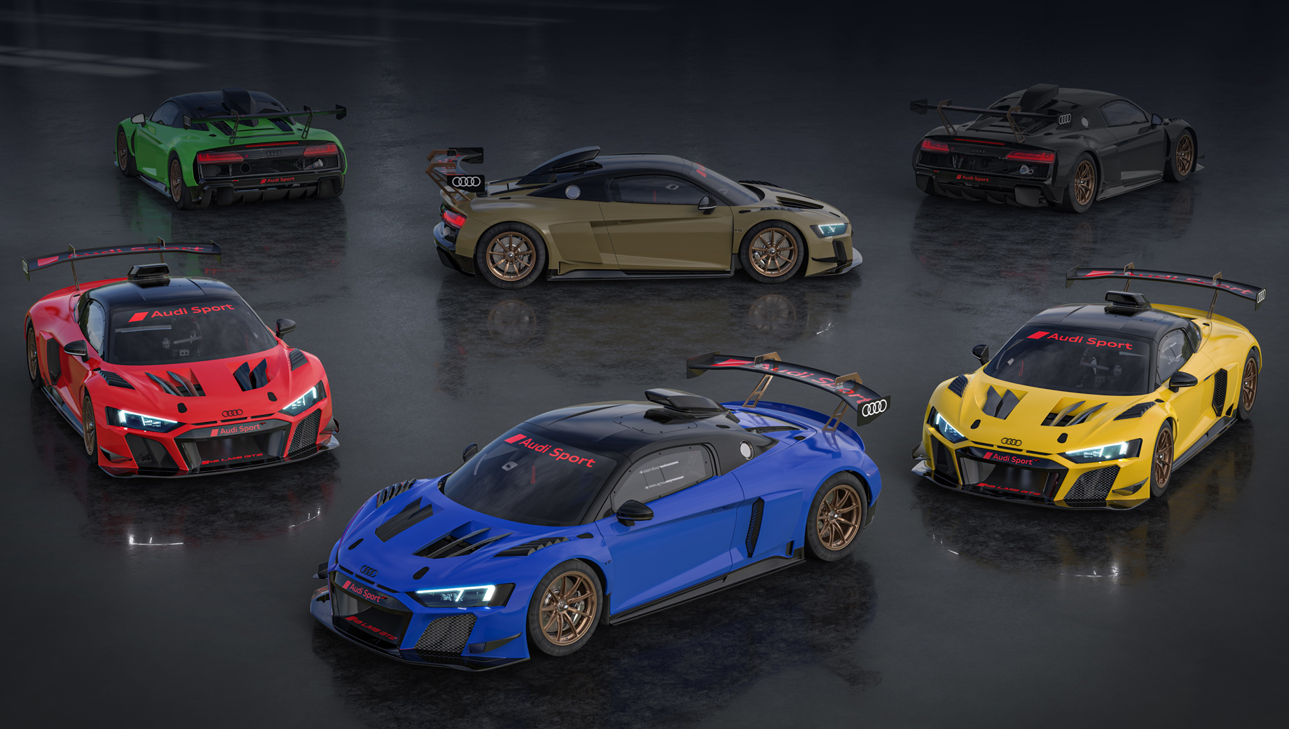 Шестёрка Audi R8 LMS GT2 Color Edition останется неповторимой