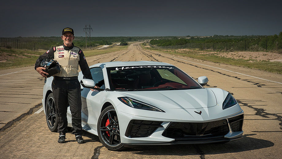 Ателье Hennessey первым разогнало Corvette C8 до 330 км/ч