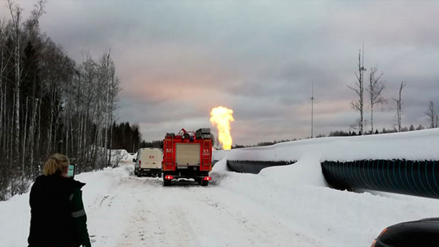 В Киевской области произошел взрыв на поставляющем газ в Европу газопроводе