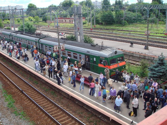 В Сестрорецке горела электричка с пассажирами