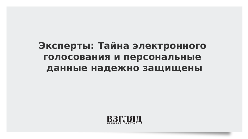 Эксперты: Тайна электронного голосования и персональные данные надежно защищены