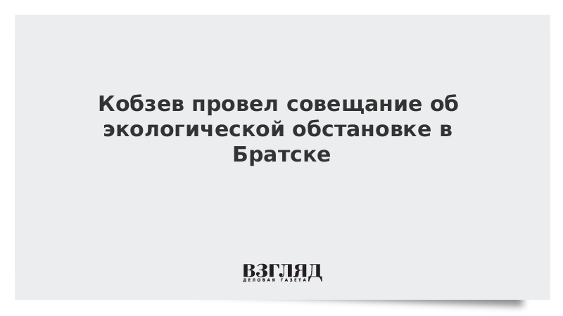 Кобзев обсудил перевод автотранспорта в Братске на безопасные виды топлива