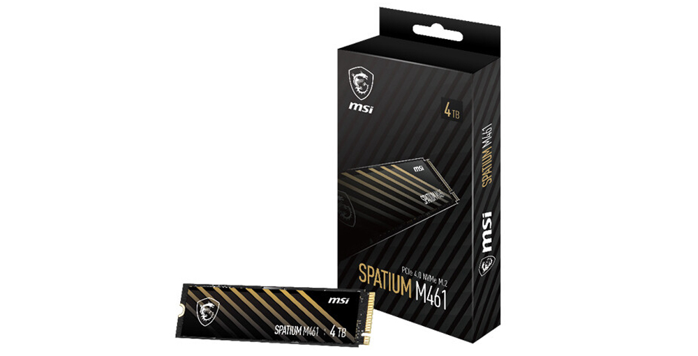 MSI представил накопители Spatium M461, M452 и M453 с поддержкой PCIe 4.0 NVMe