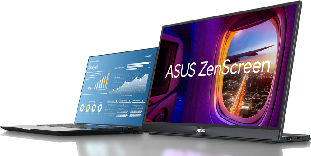 Представлен портативный 16-дюймовый монитор Asus ZenScreen MB16QHG