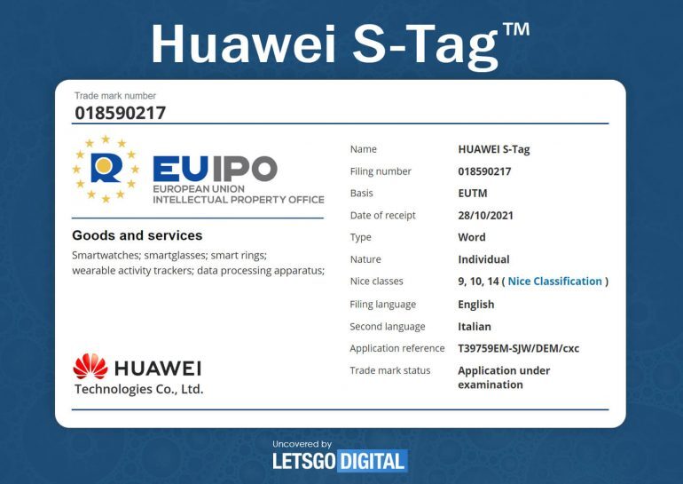 Патент показывает, что Huawei работает над устройством со смарт-тегами