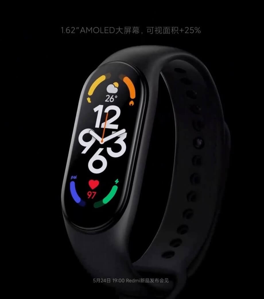 Xiaomi Mi Band 7 – внешний вид, характеристики и дата анонса