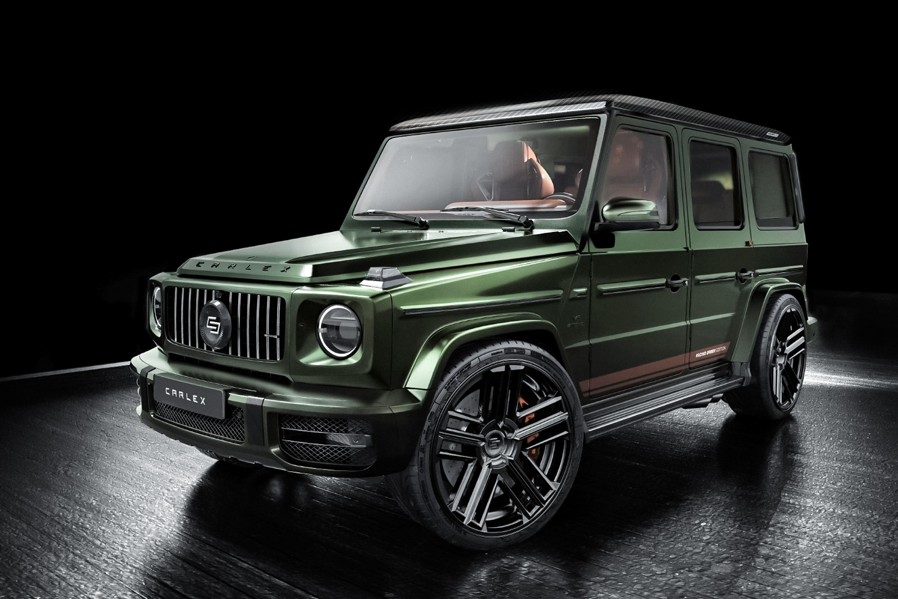 Посмотрите на «изумрудный» Mercedes-AMG G-Class с карбоновой крышей