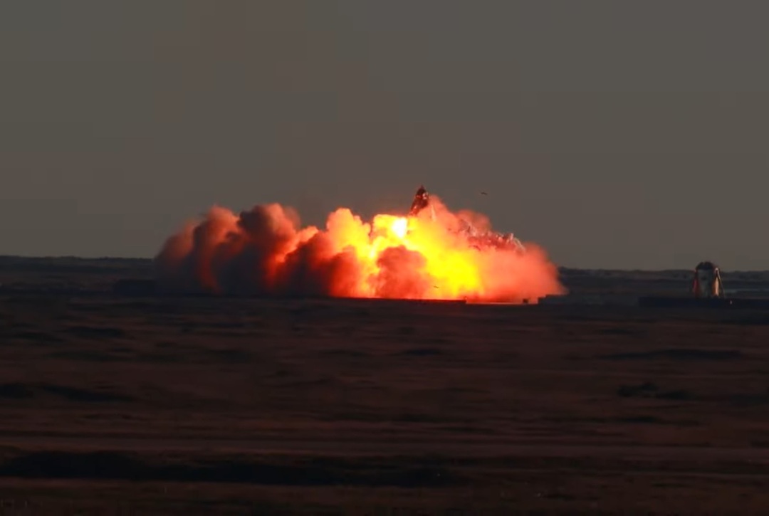 Прототип корабля Starship для колонизации Марса взорвался при посадке. Но Маск всё равно доволен