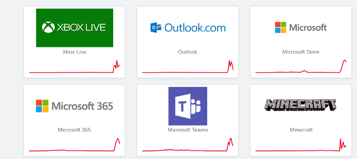 В работе сервисов Microsoft произошёл крупный сбой