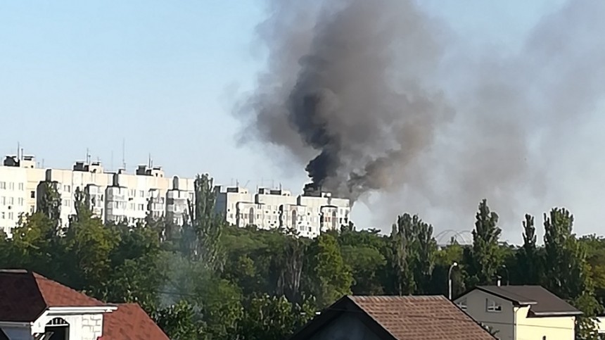 Видео с места взрыва газа в жилом доме в Керчи