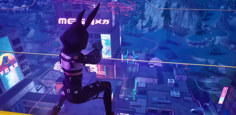 Fortnite крупно обновился: киберпанк, неоновые гонки, Япония и свежие локации