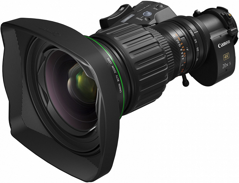 Canon расширяет линейку вещательных объективов UHDxs зумом CJ20ex5B, подходящим для видео 4K