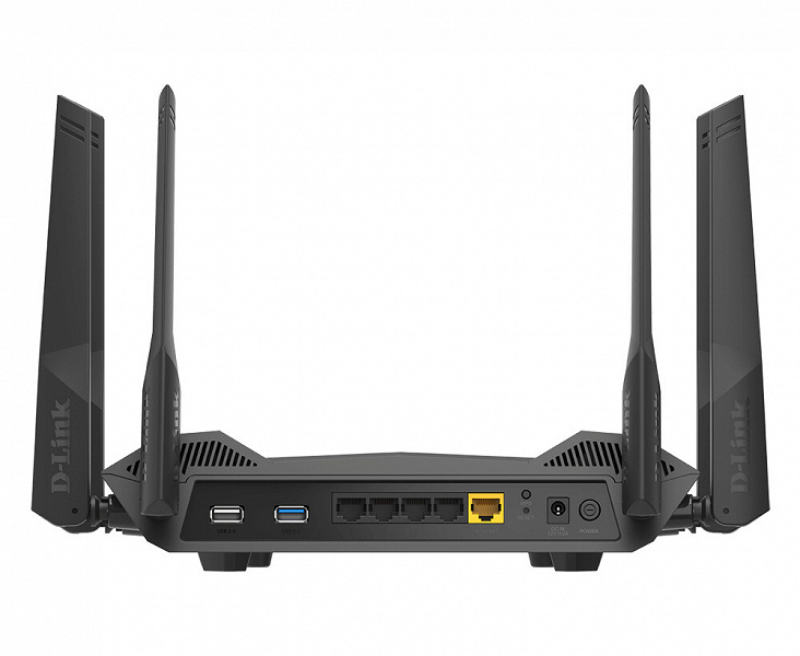 Роутер D-Link EXO AX5400 поддерживает Wi-Fi 6