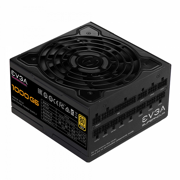 В серию EVGA SuperNOVA G6 вошли блоки питания мощностью 650, 750, 850 и 1000 Вт