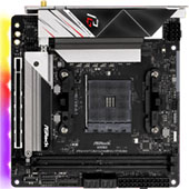 Материнская плата ASRock B550 Phantom Gaming ITX/ax на чипсете AMD B550: Ryzen 5000 с разгоном для компьютера формата Mini-ITX