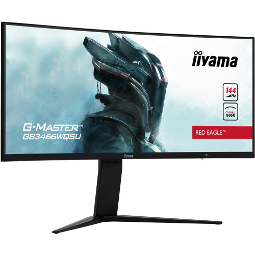 34-дюймовый игровой VA-монитор iiyama G-Master GB3466WQSU-B1: изогнутый UWQHD-экран с частотой обновления 144 Гц, поддержка HDR, AMD FreeSync Premium Pro и Nvidia G-Sync Compatible