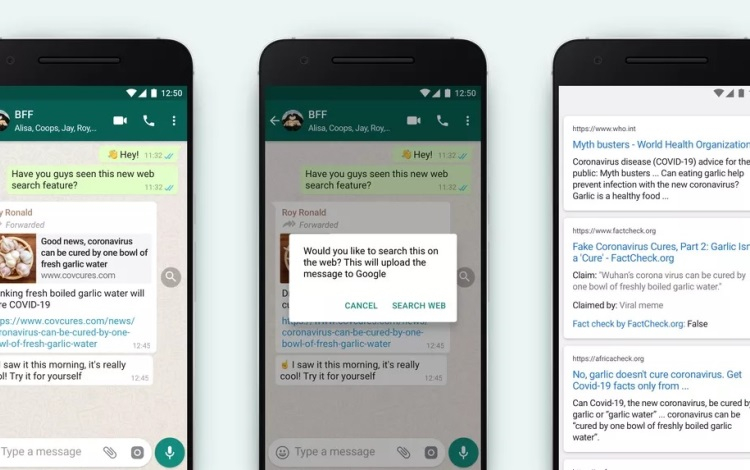 В WhatsApp появилась функция проверки фактов из вирусных сообщений