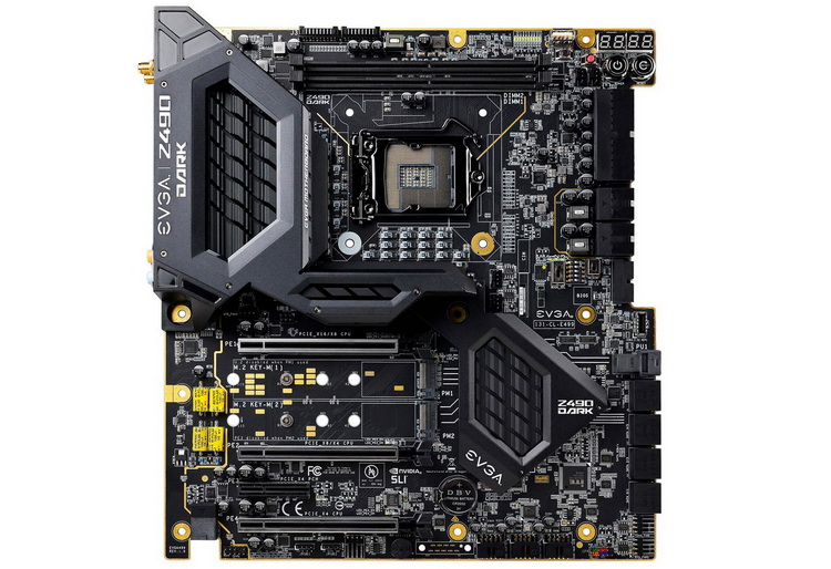 EVGA выпустила материнскую плату Z490 Dark K|ngp|n Edition для экстремального разгона стоимостью $599