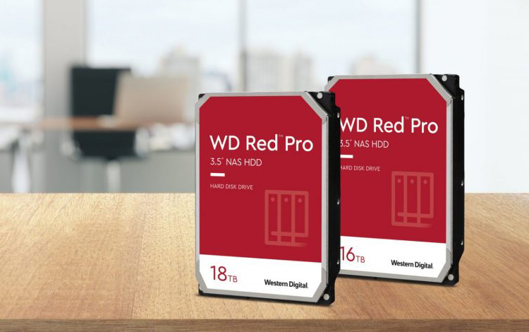 Western Digital представила жёсткие диски Red Pro и Purple вместимостью 18 Тбайт