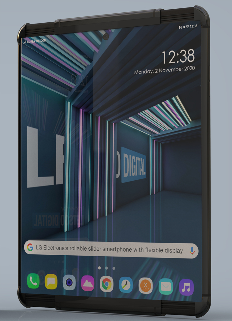 Один из самых необычных смартфонов 2021 года будет называться LG Rollable и он получит скручивающийся экран