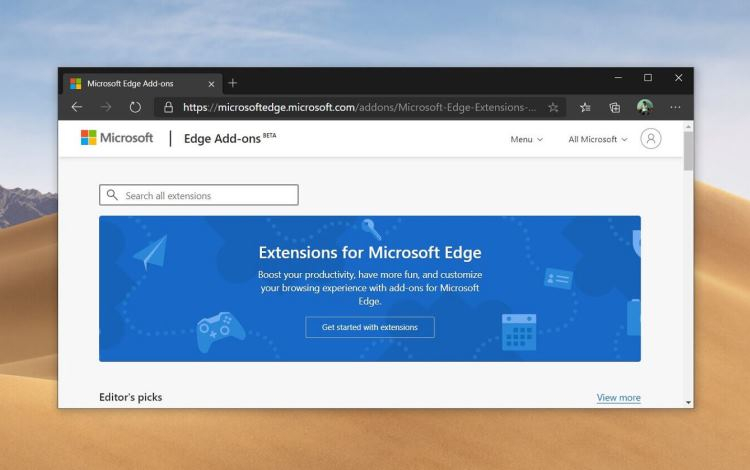 Microsoft добавила в браузер Edge функцию веб-поиска в боковой панели