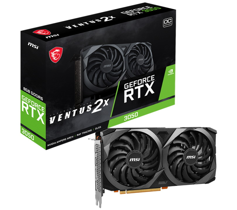 В продажу поступила обновлённая GeForce RTX 3050 на базе процессора GA107 и со сниженным энергопотреблением