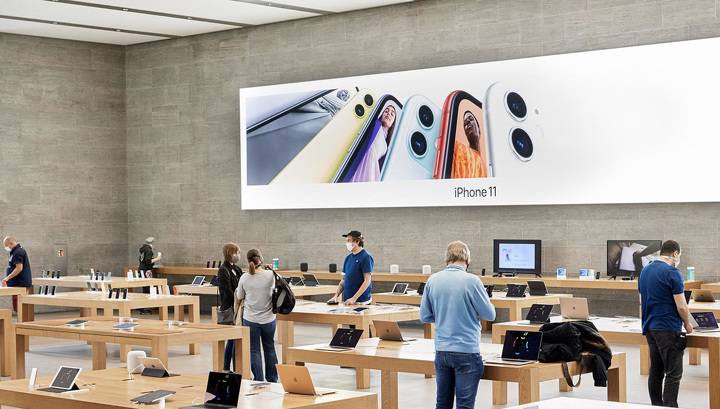 Apple Store вновь откроются, но внутрь не пустят без маски