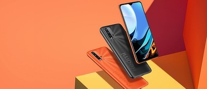 Xiaomi начала продавать в России дешевый смартфон Redmi 9T с большим аккумулятором. Видео