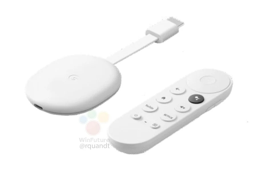 Компактную ТВ-приставку Google Chromecast with Google TV показали на рендерах