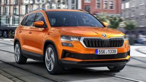 Представлен Skoda Karoq 2022 года: 5 вариантов ДВС, цифровая приборная панель