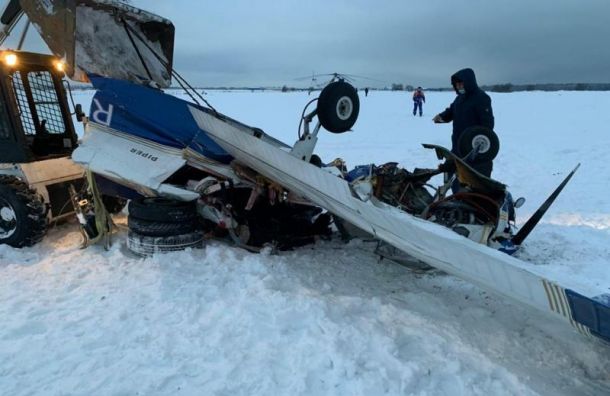 СК возбудил дело по факту крушения легкомоторного самолета под Петербургом