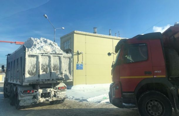 Жители Васильевского острова пожаловались на уборку снега