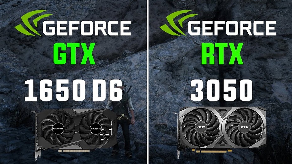 GeForce GTX 1650 сравнили с GeForce RTX 3050 в современных играх — какая недорогая видеокарта лучше?