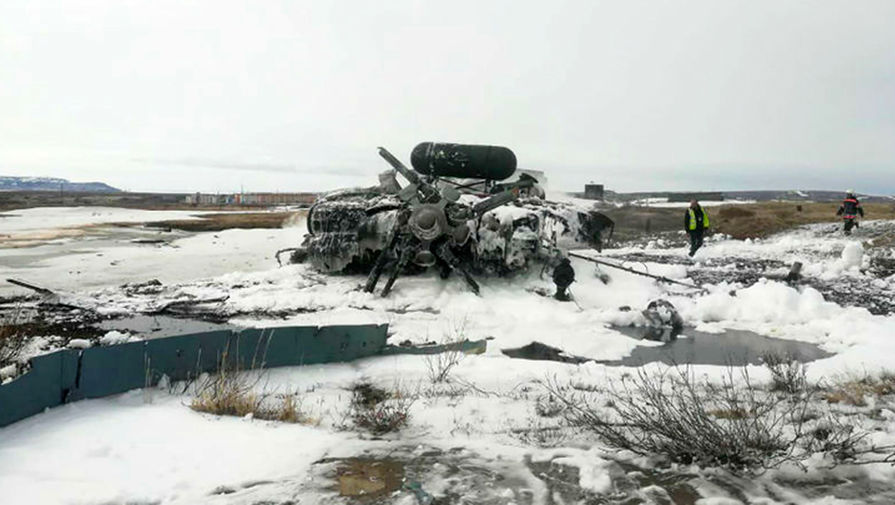 В результате жесткой посадки Ми-8 на Чукотке погибли четыре военнослужащих