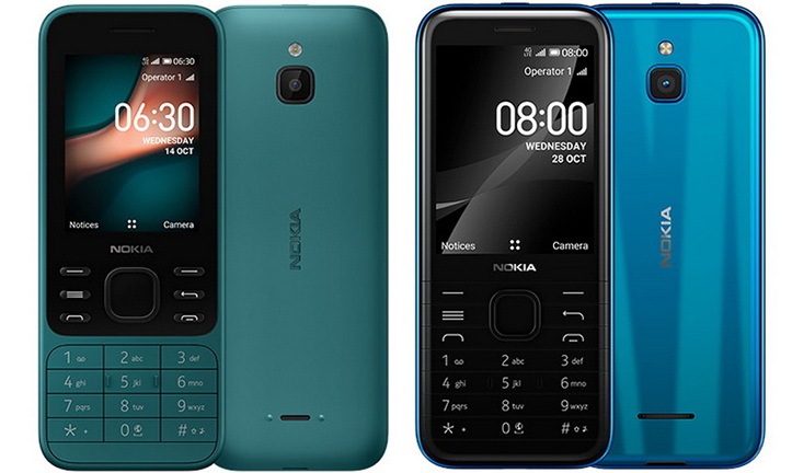 Представлены телефоны Nokia 6300 4G и Nokia 8000 4G